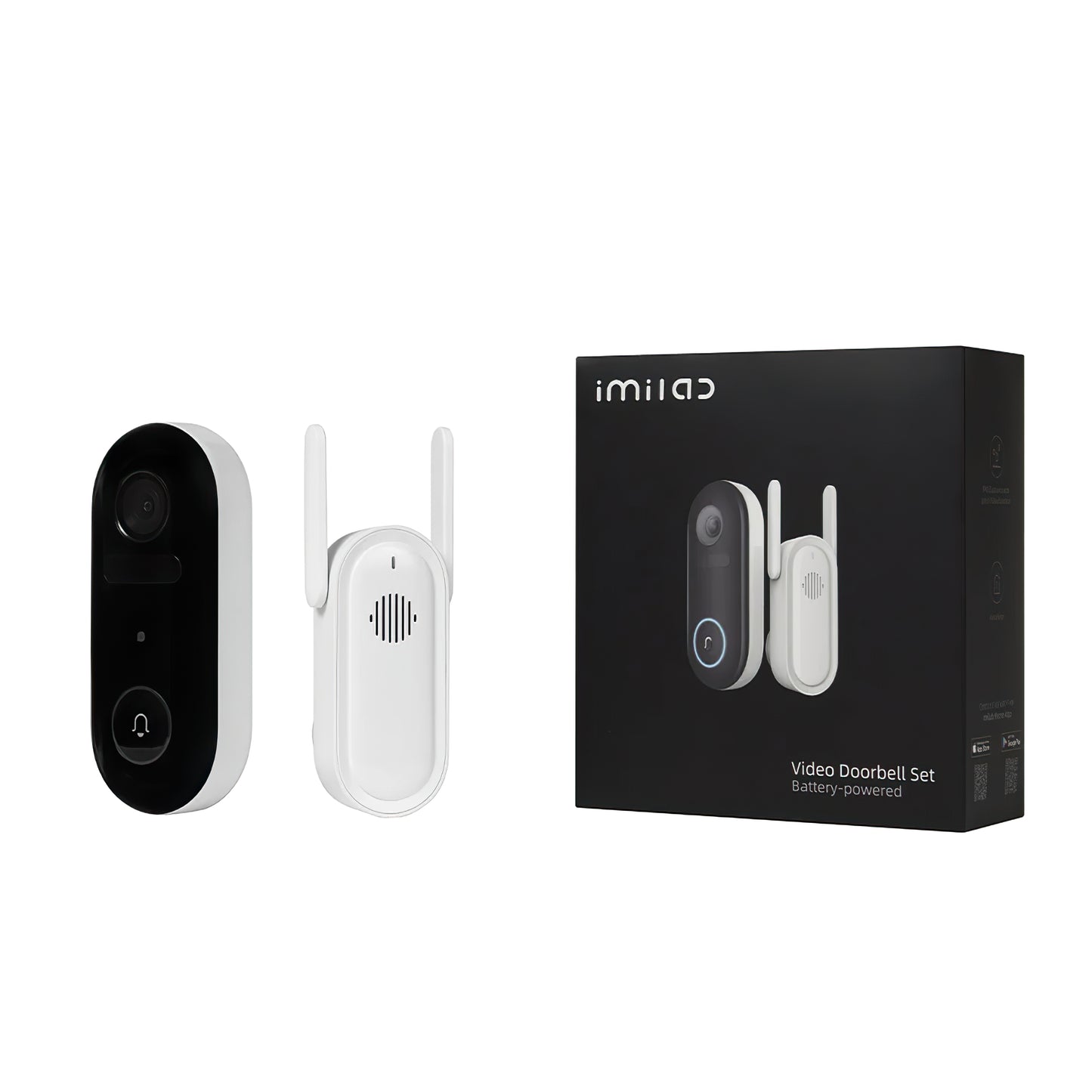 Campainha iMILAB, Wi-Fi, 2.5K CMSXJ33A + CMSXJ33B
