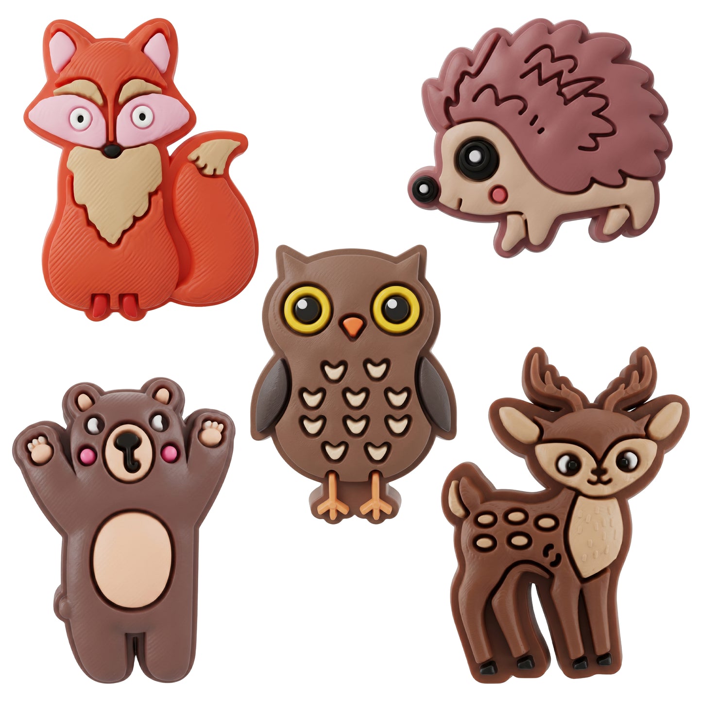 Autocolante 3D OEM Forest para Capa de Telemóvel / Tablet, Conjunto de 5 peças, Multicolor