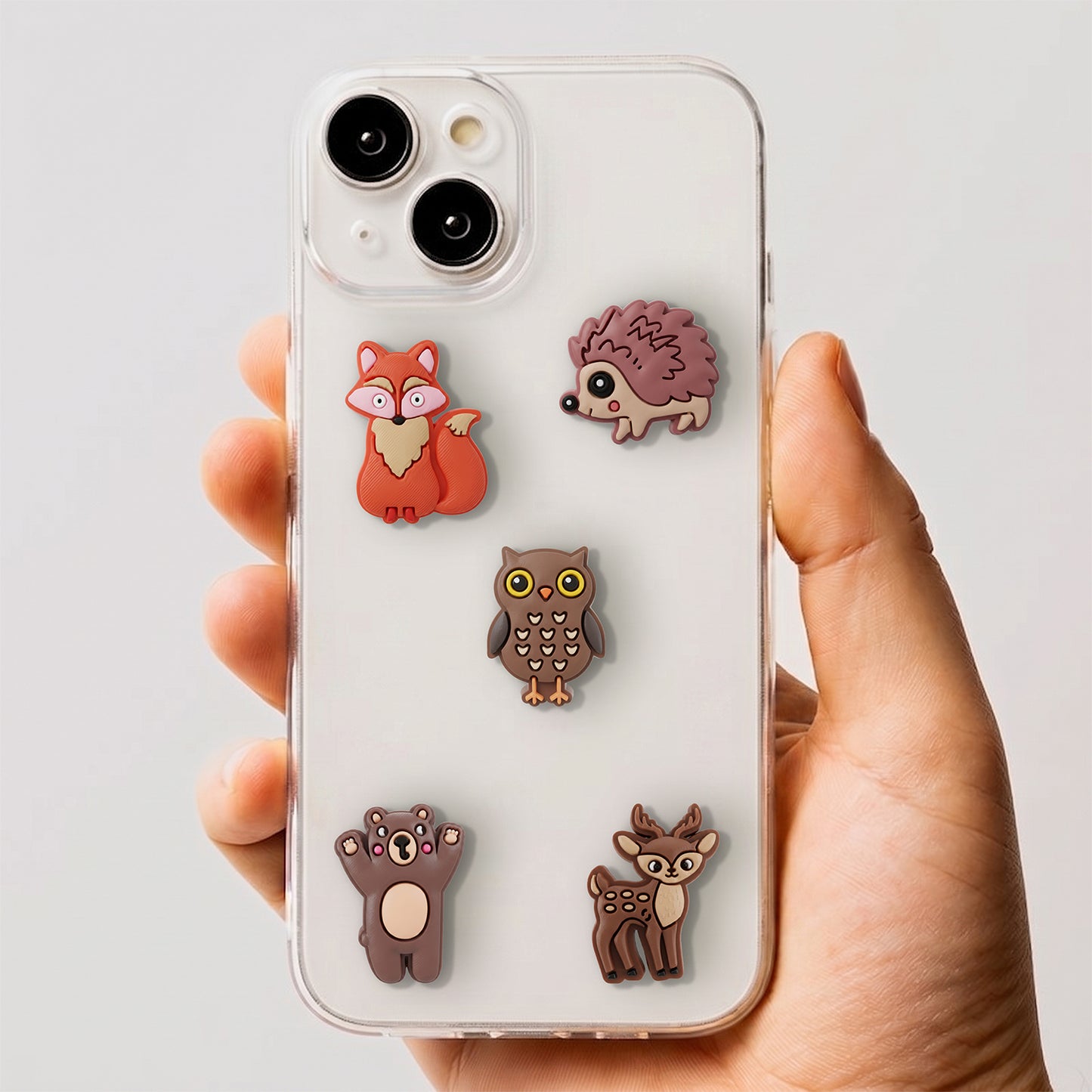 Autocolante 3D OEM Forest para Capa de Telemóvel / Tablet, Conjunto de 5 peças, Multicolor