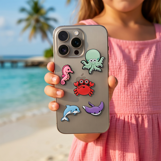 Autocolante 3D OEM Ocean para Capa de Telemóvel / Tablet, Conjunto de 5 peças, Multicolor