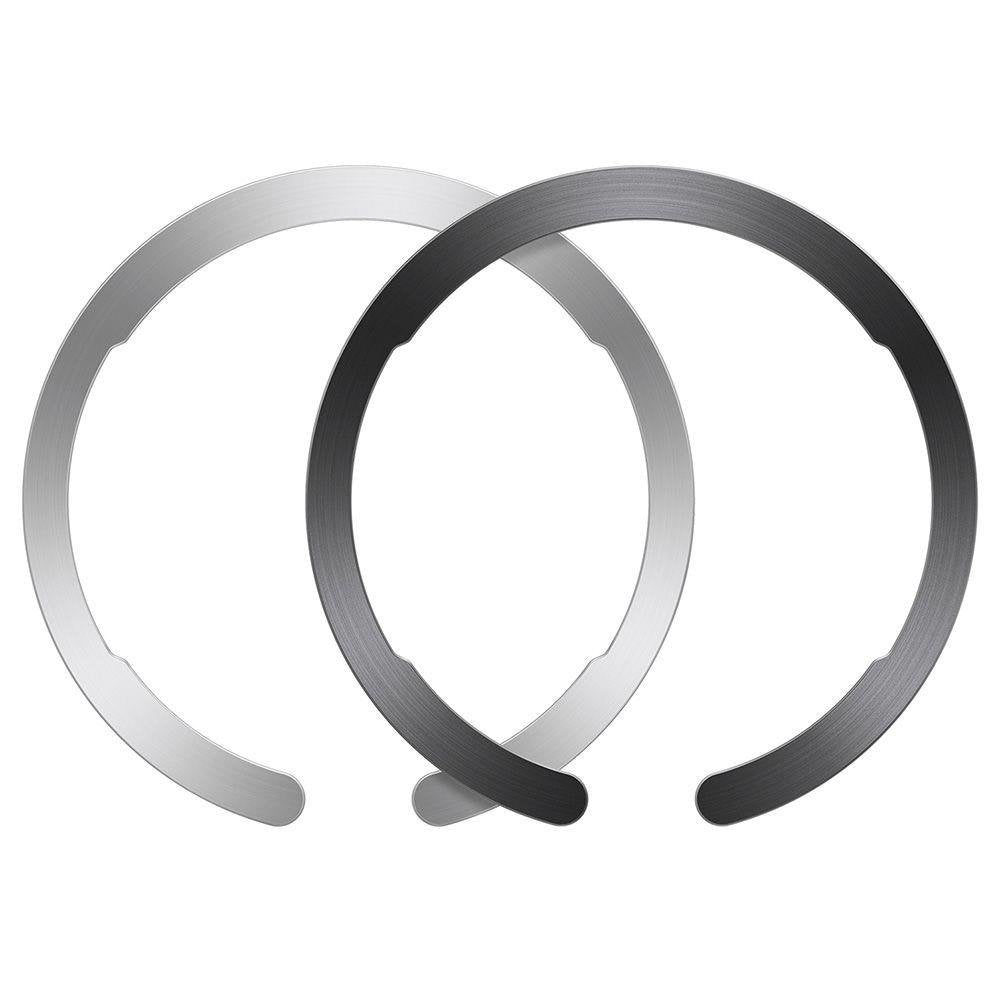 Autocolante Metálicos ESR HaloLock, Conjunto de 2 peças, Preto Prateado