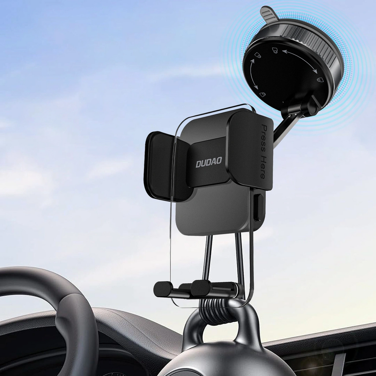 Suporte Auto Dudao F24Plus, Universal, Preto