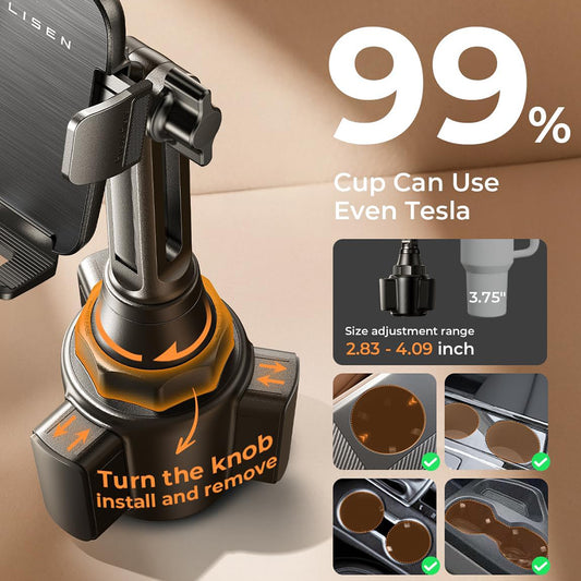 Suporte Auto Lisen para Telefone / Tablet, 4.5inch - 12.9inch, Preto YL0223070048