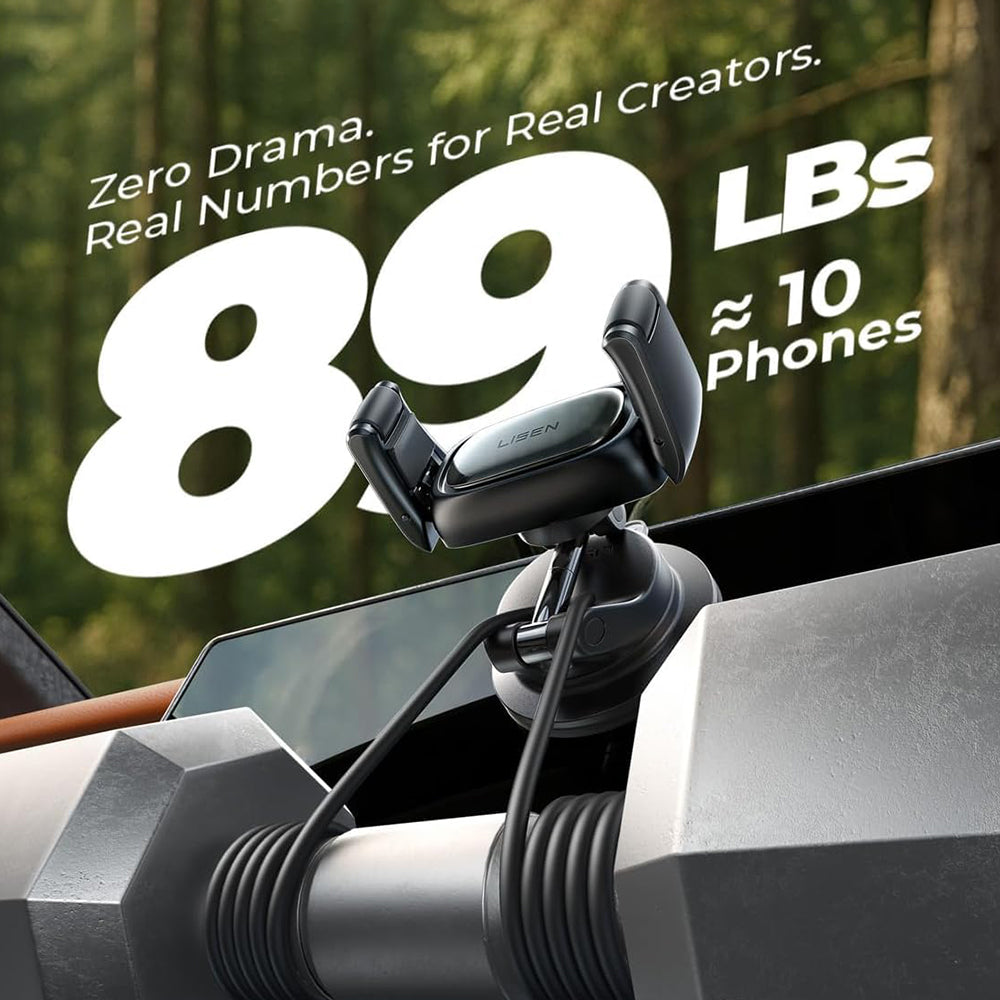 Suporte Auto Lisen A609, 4 polegadas - 7 polegadas, Preto YL0225120003