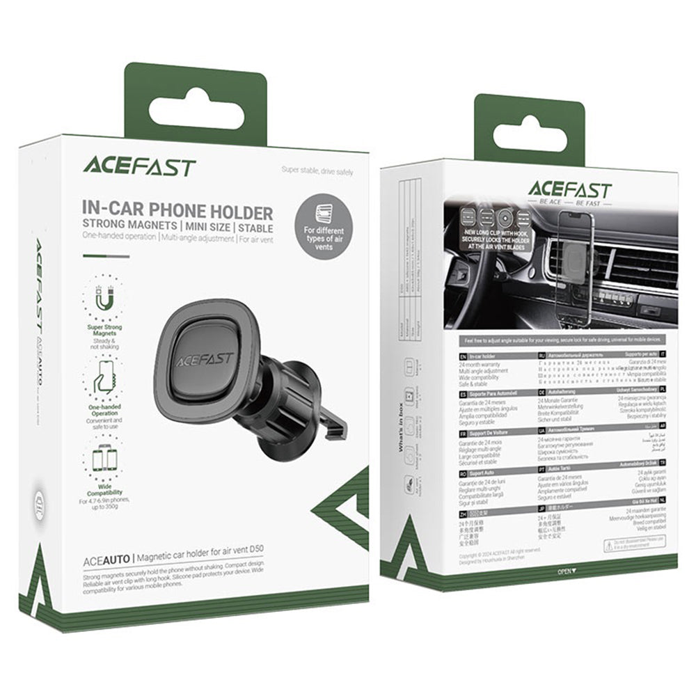 Suporte Auto Magnético Acefast D50, Universal, Preto
