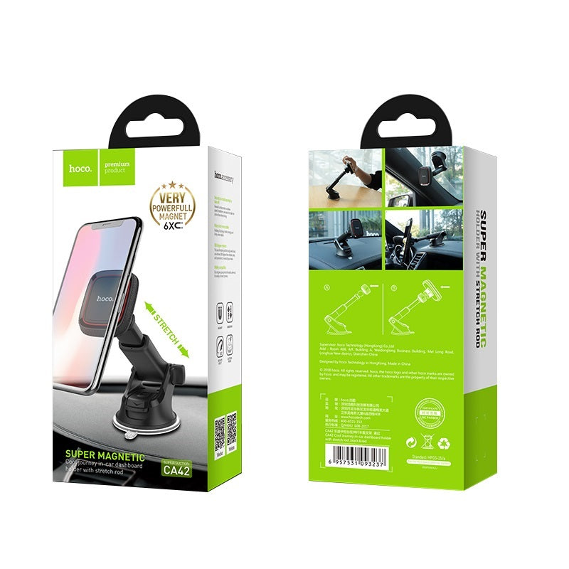 Suporte Auto Magnético HOCO CA42 Cool Journey, Universal, Preto