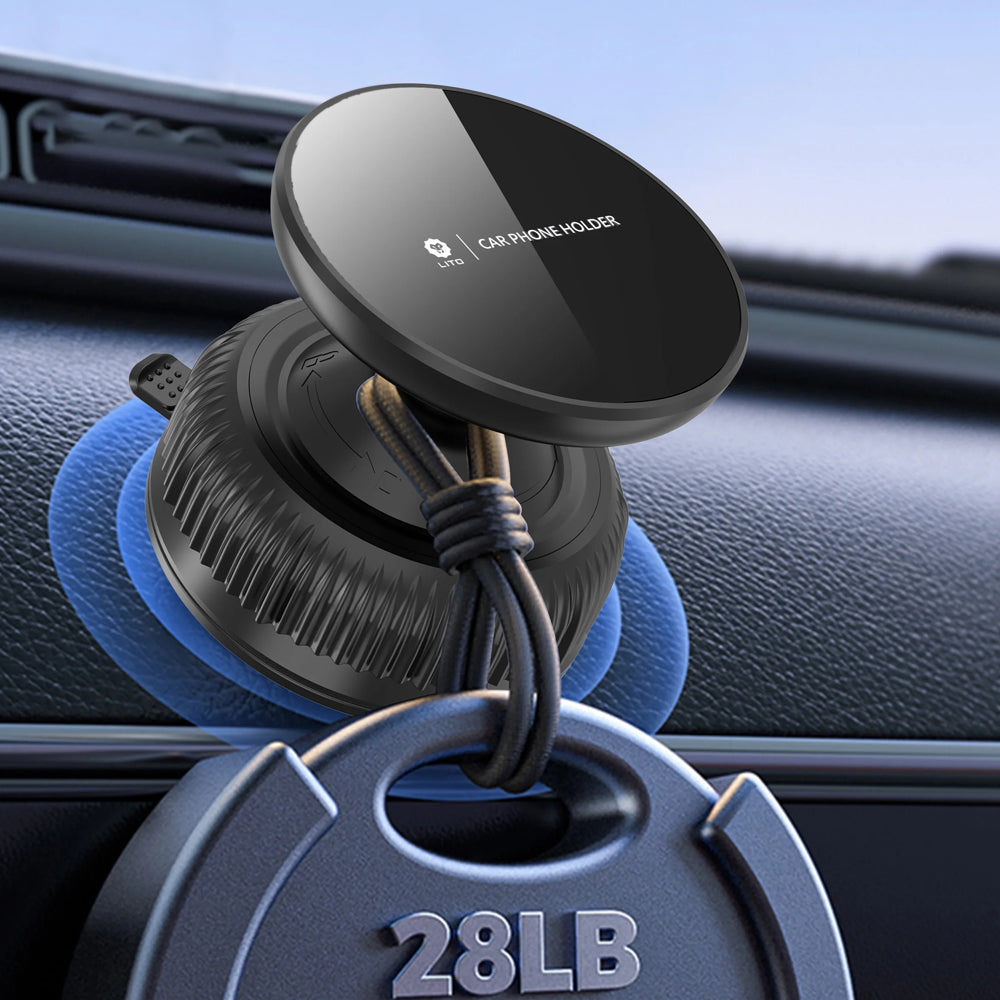 Suporte Auto Magnético Lito LT-W12, Universal, Preto