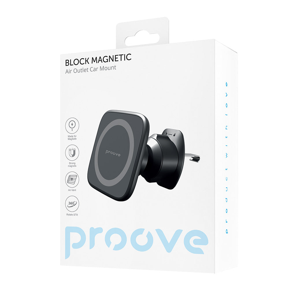 Suporte Auto Magnético Proove Block, Universal, Preto CHMA00000001
