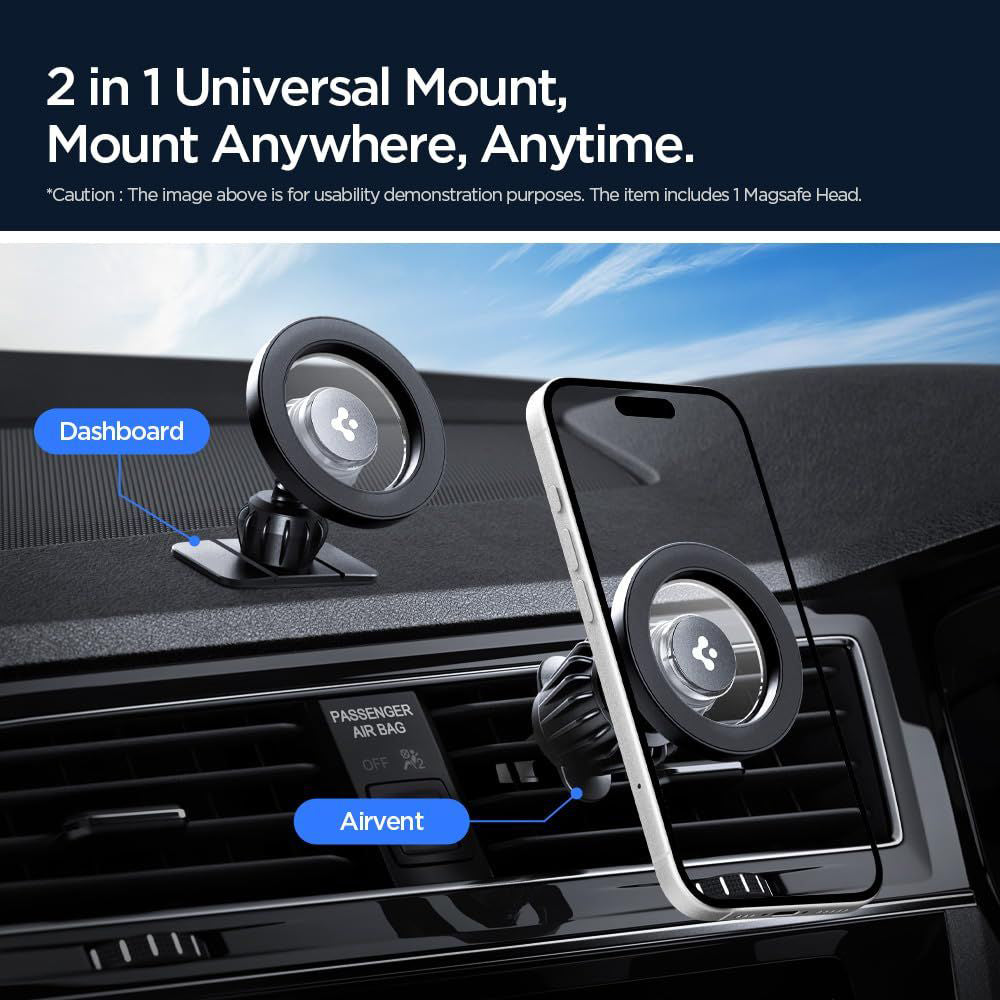 Suporte Auto Magnético Spigen MFT13, Universal, Prateado ACP08314