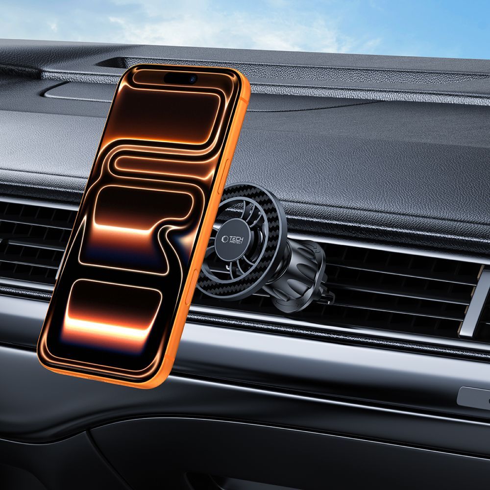 Suporte Auto Magnético Tech-Protect N56 Carbon Vent, Universal, Preto