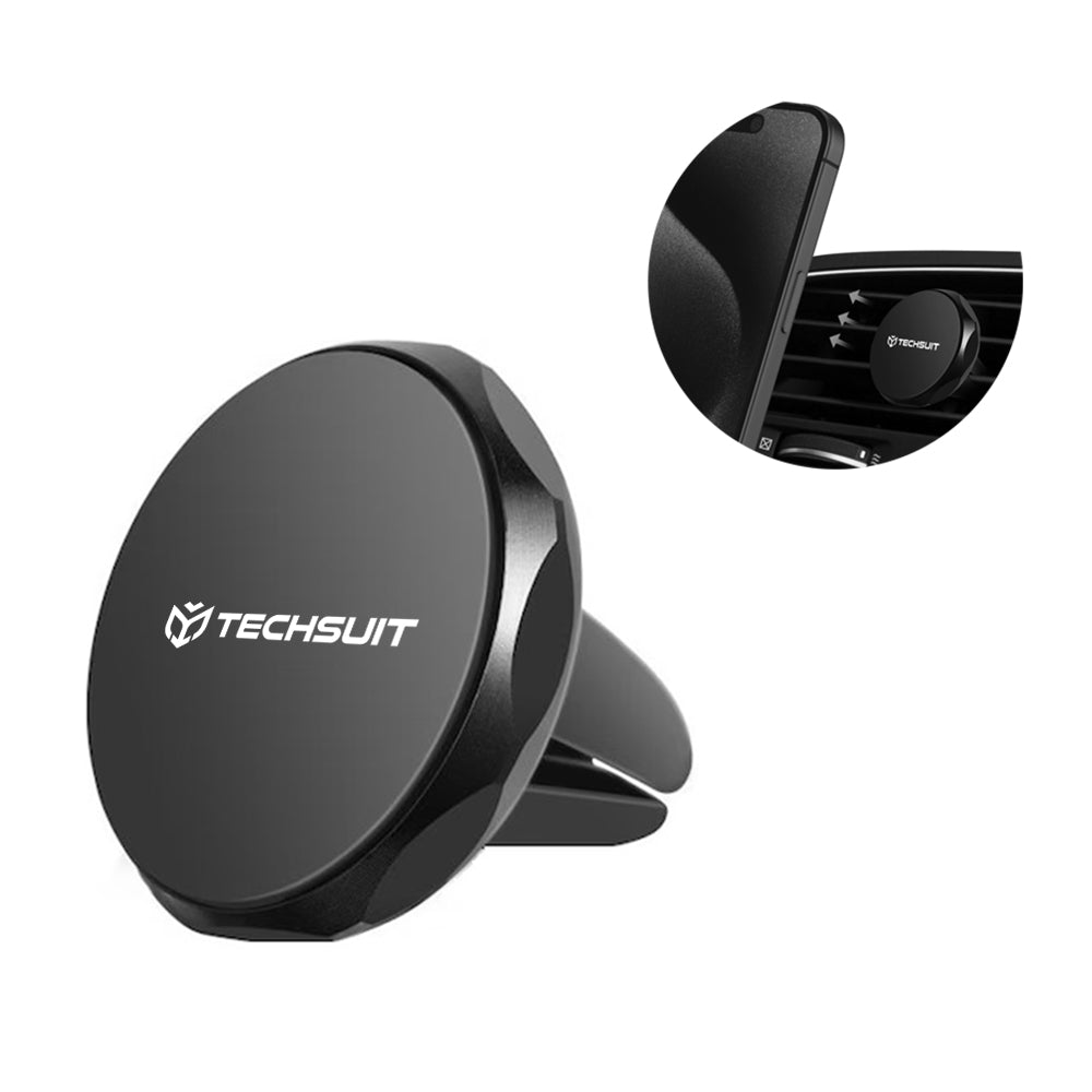 Suporte Auto Magnético Techsuit S9, Universal, Prateado