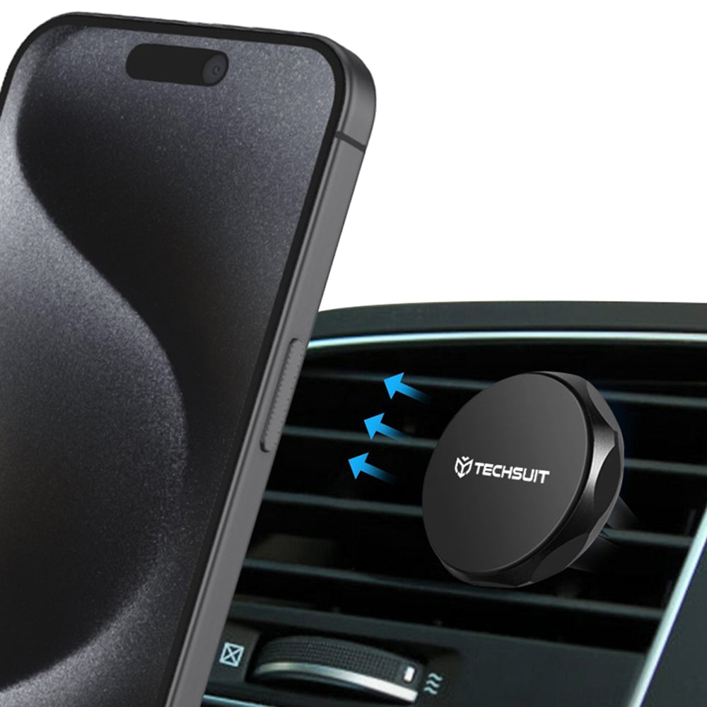 Suporte Auto Magnético Techsuit S9, Universal, Prateado