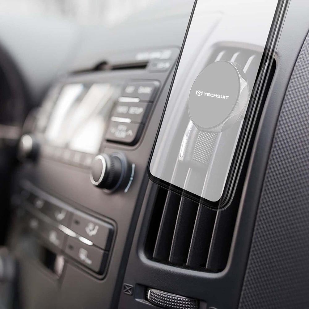 Suporte Auto Magnético Techsuit S9, Universal, Prateado