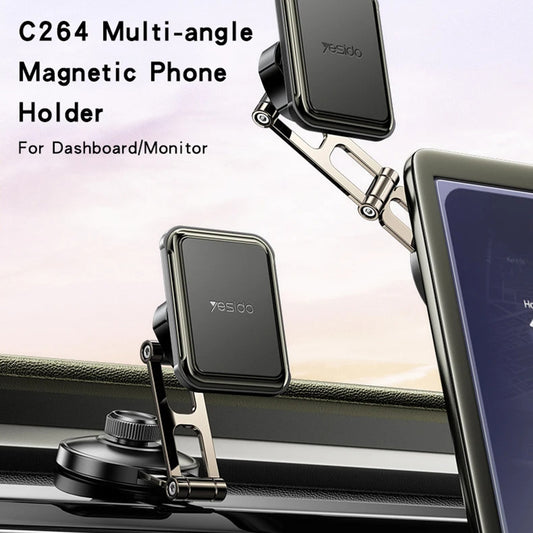 Suporte Auto Magnético Yesido C264, Universal, Preto