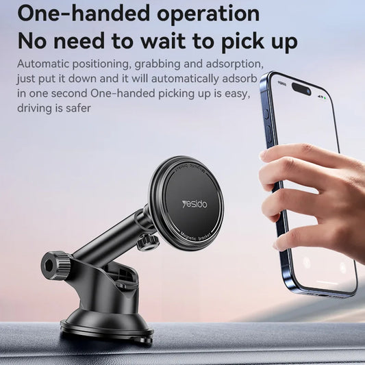 Suporte Auto Magnético Yesido C269, Universal, Preto
