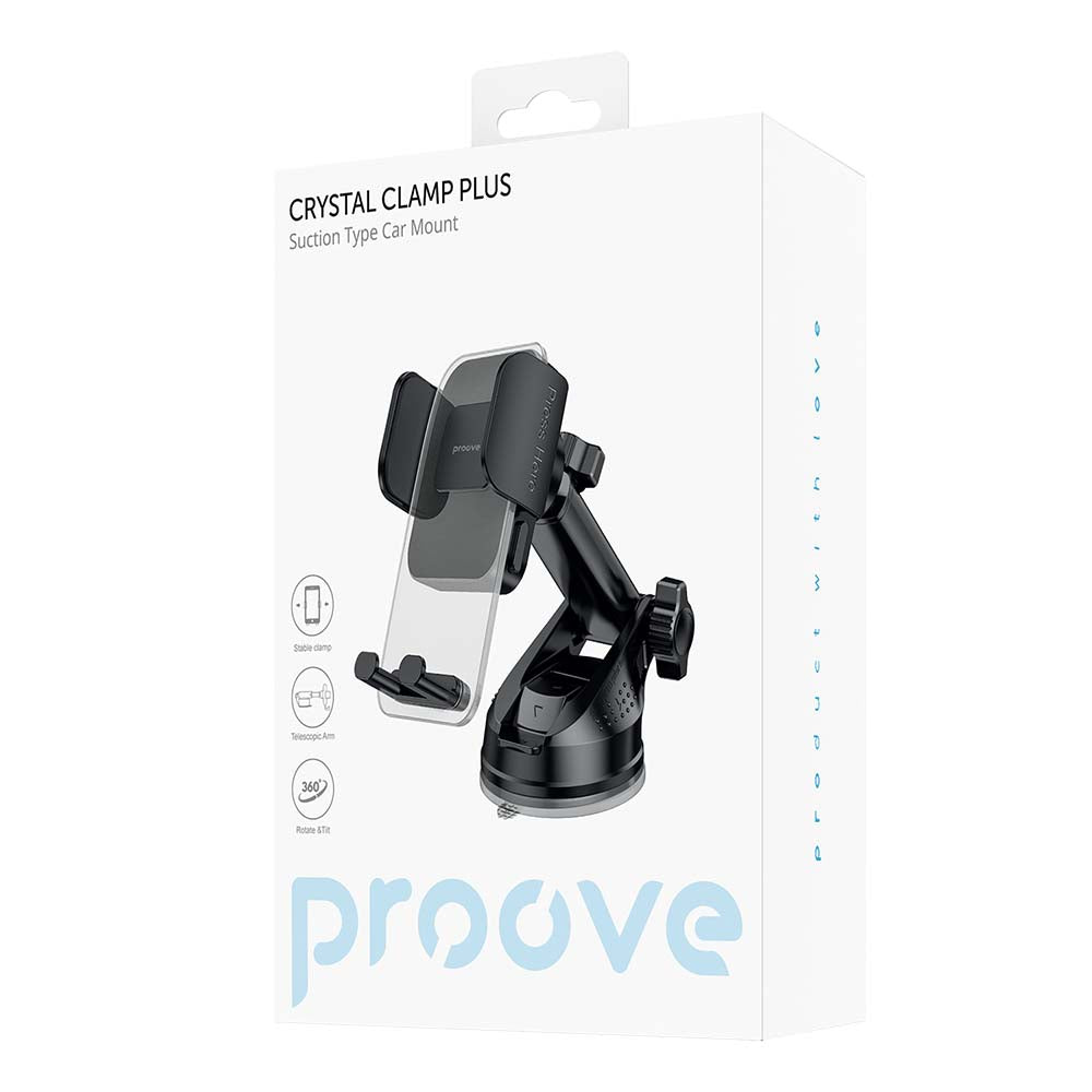 Suporte Auto Proove Crystal Clamp Plus Dash, 4.7inch - 6.9inch, Preto CHCSP0000001