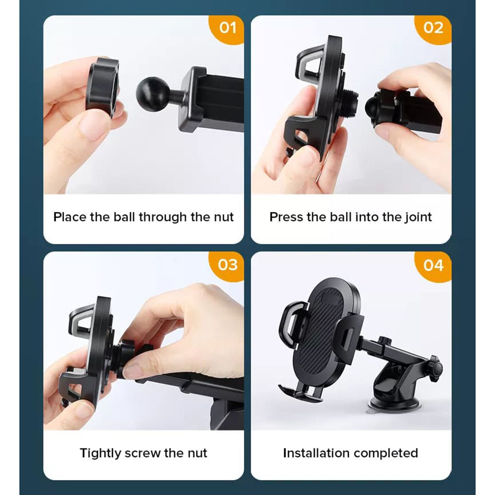 Suporte Auto Techsuit S113, Universal, Preto