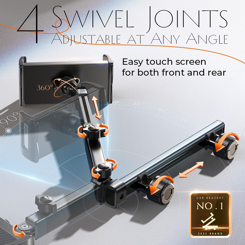 Suporte Auto para Encosto de Cabeça Lisen para Telefone / Tablet, 4.7inch - 12.9inch, Preto YL0423090004