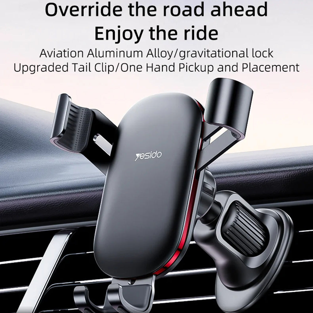 Suporte Auto Yesido C243, Universal, Preto