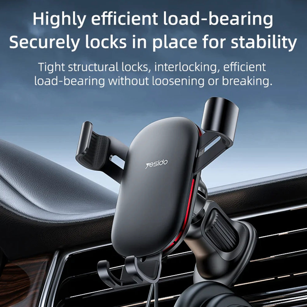 Suporte Auto Yesido C243, Universal, Preto