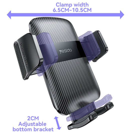 Suporte Auto Yesido C251, 4.8inch - 7.2inch, Preto