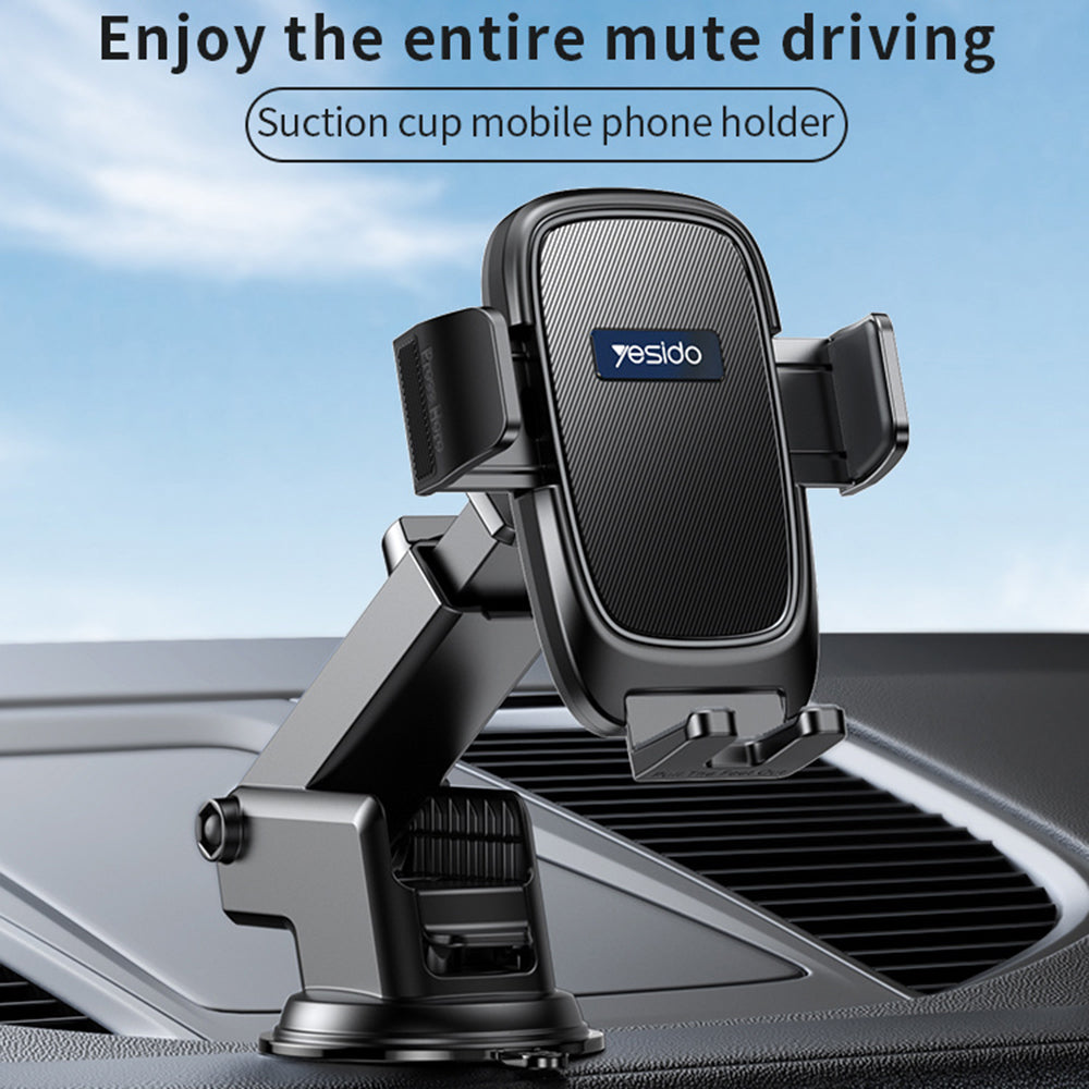 Suporte Auto Yesido C262, 4.7inch - 7.2inch, Preto