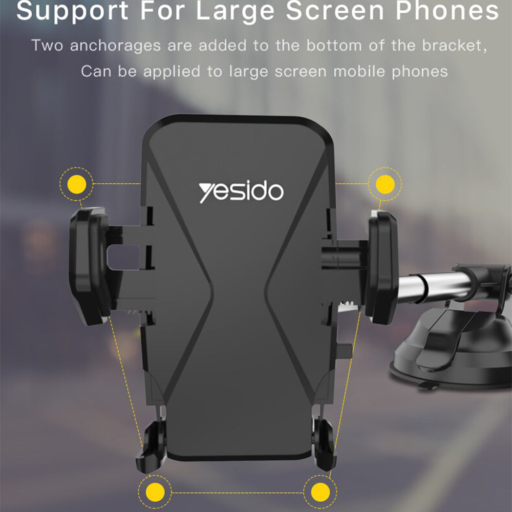 Suporte Auto Yesido C40, Universal, Preto