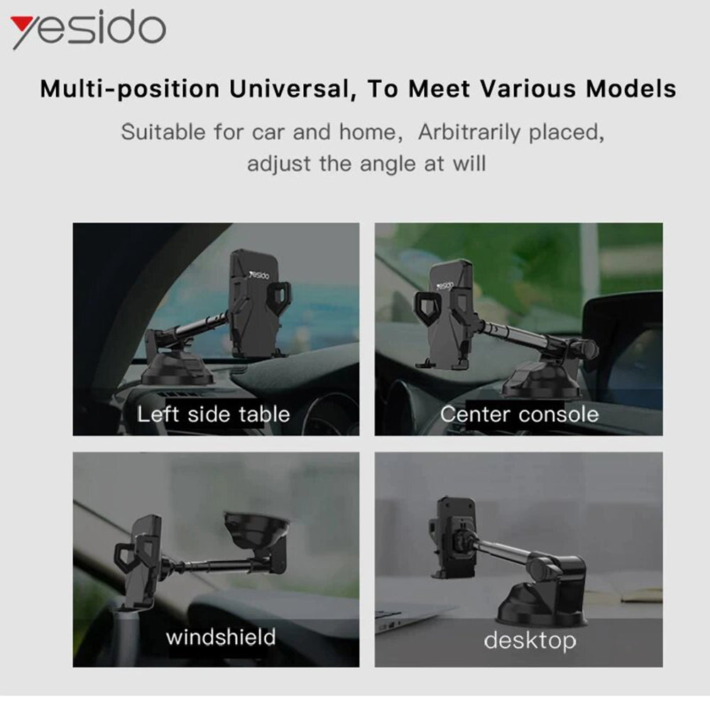 Suporte Auto Yesido C40, Universal, Preto
