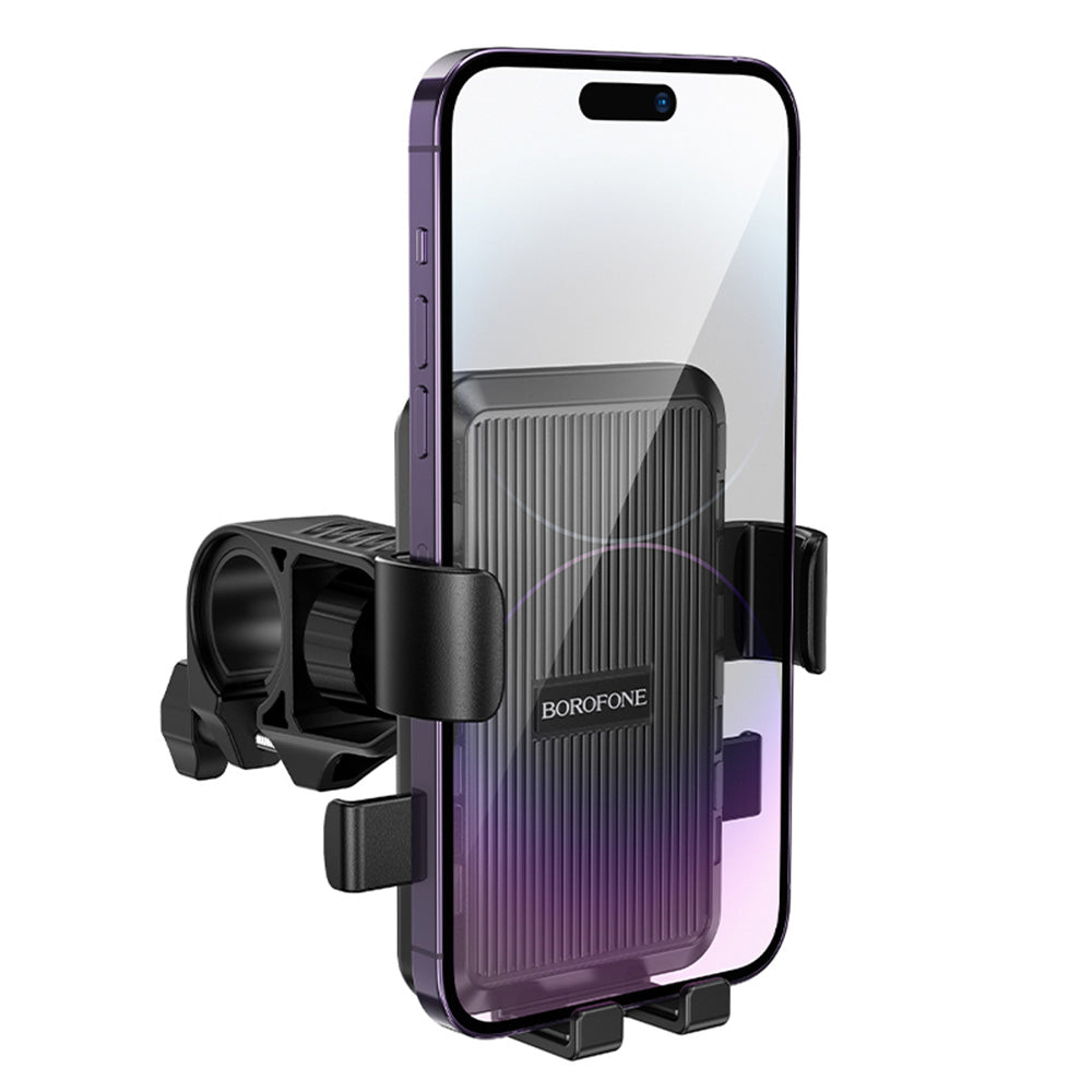Suporte para Bicicleta e Motocicleta Borofone BH13 Knight, 4.5 polegadas - 7 polegadas, Preto