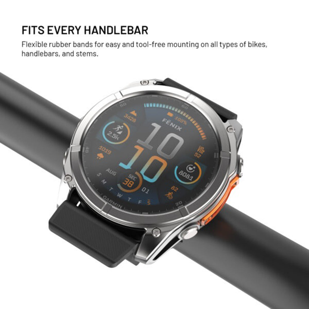 Suporte Bicicleta Fixed para Garmin Watch 22mm / Edge Computer, Preto