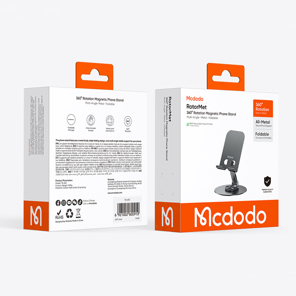 Suporte de Secretária McDodo TB-6920, Cinzento