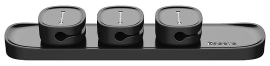 Organizador de cabos Baseus Peas, magnético, preto ACWDJ-01