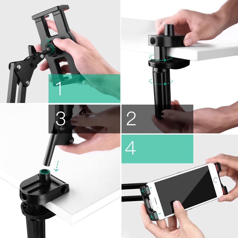 Suporte de Secretária UGREEN para Telefone / Tablet, Universal, Preto