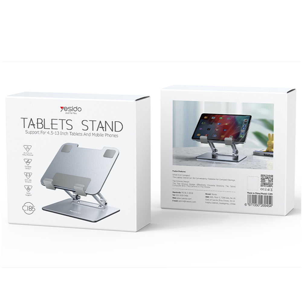 Suporte de Escritório Yesido C185 para Telefone / Tablet, 4.5inch - 13inch, Prateado