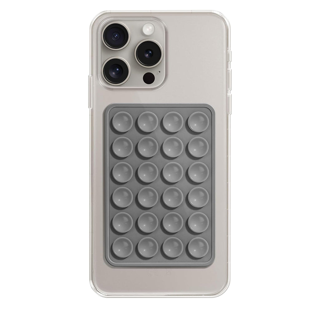 Suporte com Ventosas Techsuit ST-PAD, Cinzento