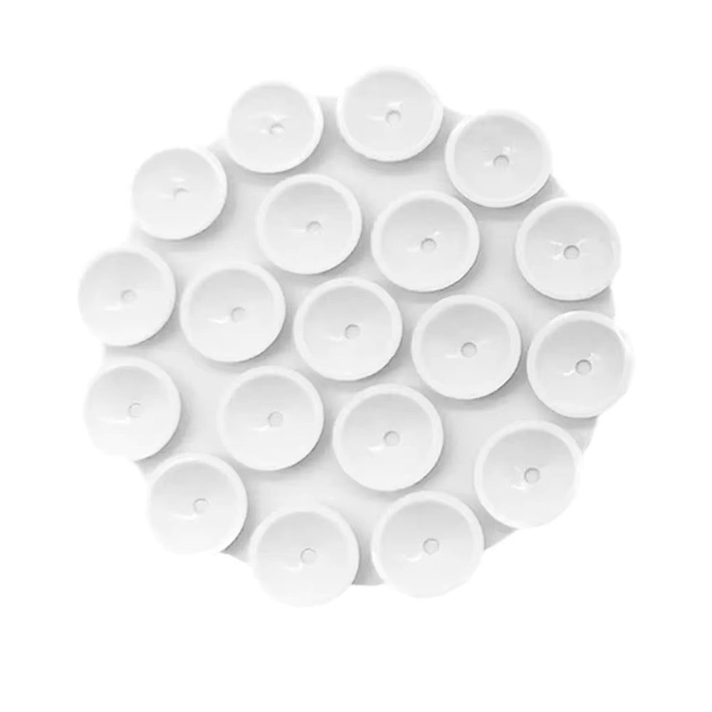 Suporte com Ventosas Techsuit SW-CUP, Branco