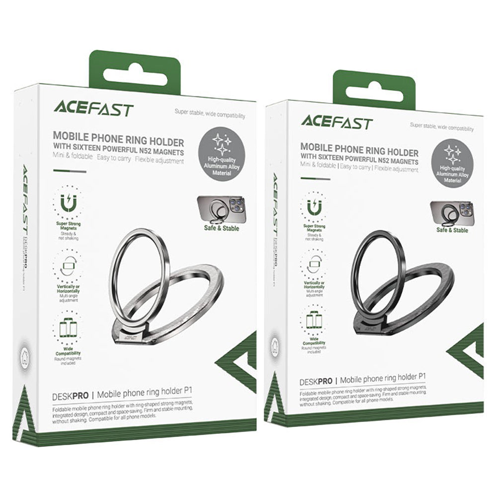 Suporte Anel Acefast P1, Universal, Preto