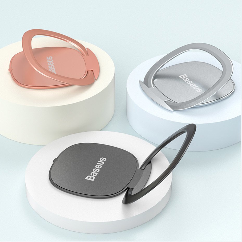 Suporte Anel Baseus Invizible, Universal, Prateado SUYB-0S