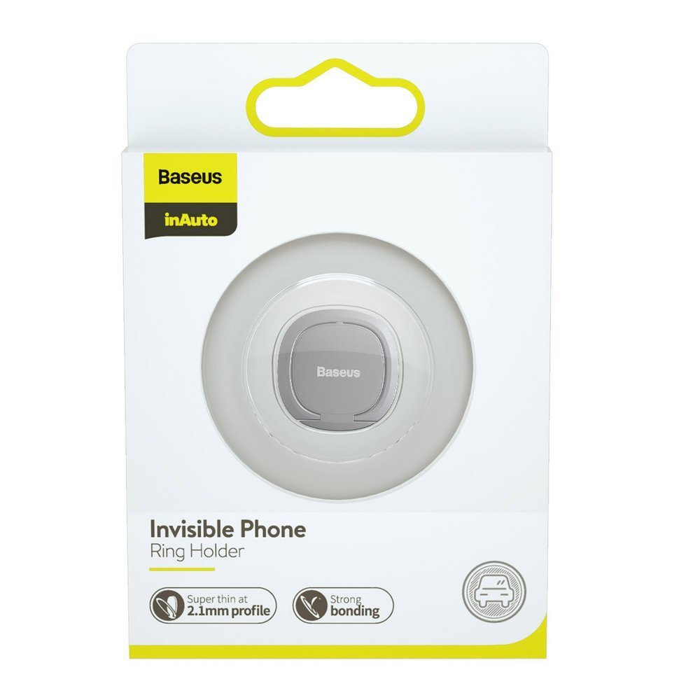 Suporte Anel Baseus Invizible, Universal, Prateado SUYB-0S