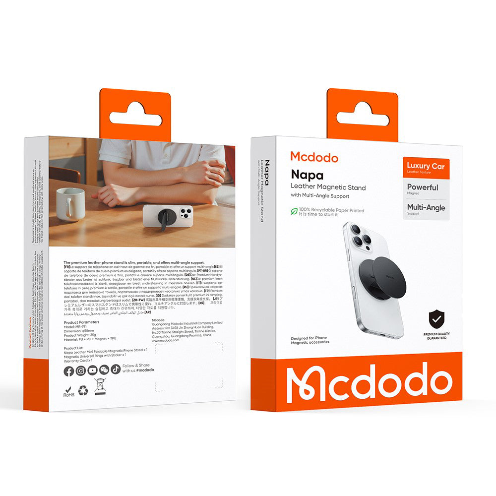 Suporte Anel McDodo MR-7910, Universal, Preto