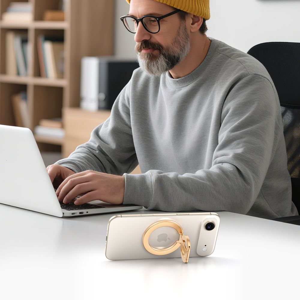 Suporte Anel Tech-Protect MMR400 Lamano, Universal, Dourado