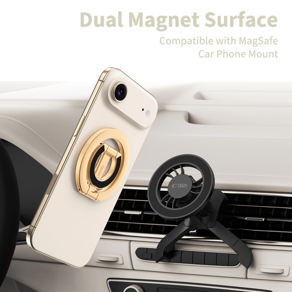 Suporte Anel Tech-Protect MMR400 Lamano, Universal, Dourado