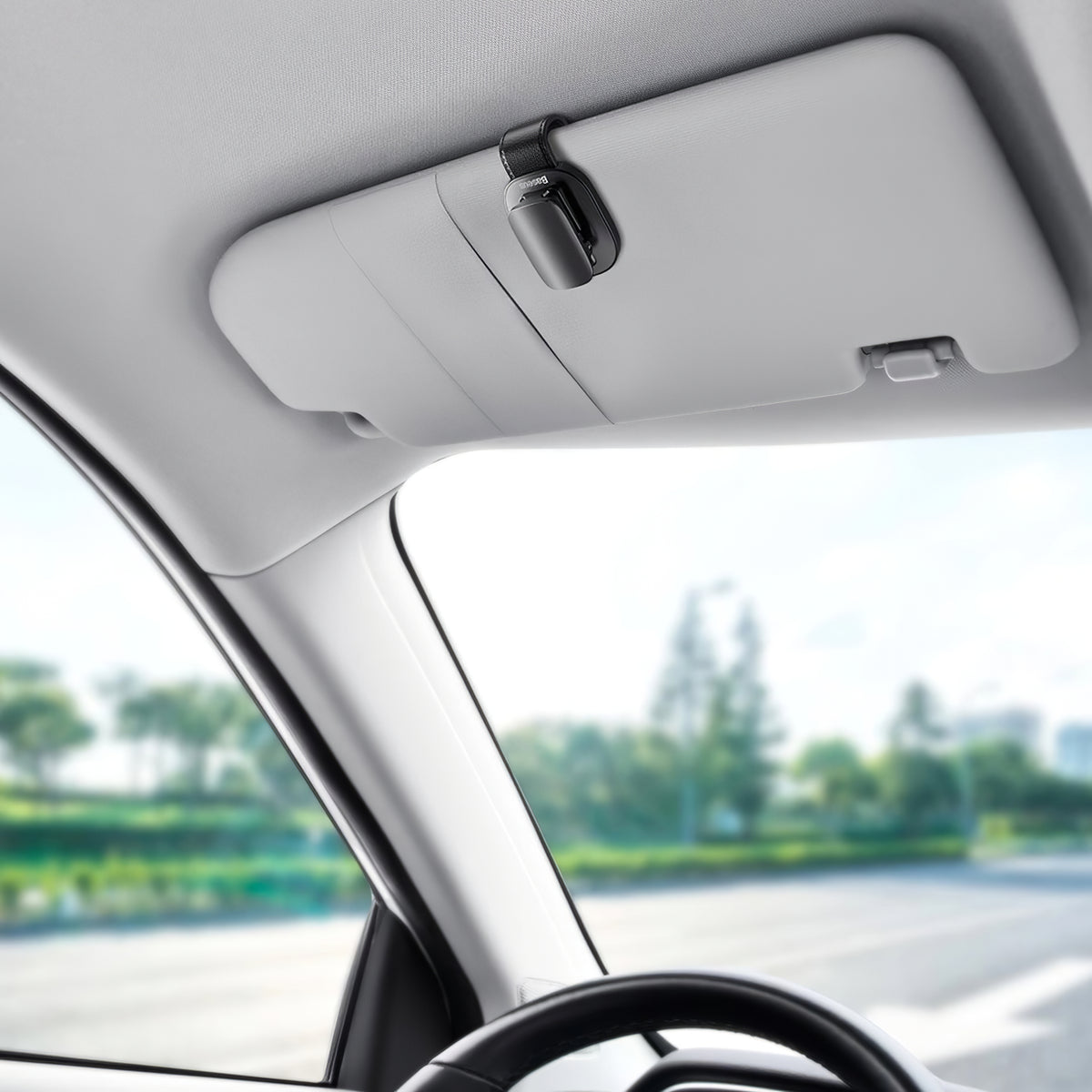 Baseus Sun Visor Support for Glasses, Black ACYJN-A01