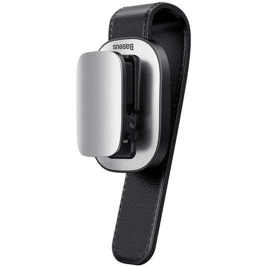 Baseus Clip de Platina para Óculos de Sol Suporte Parasolar, Prata ACYJN-B0S