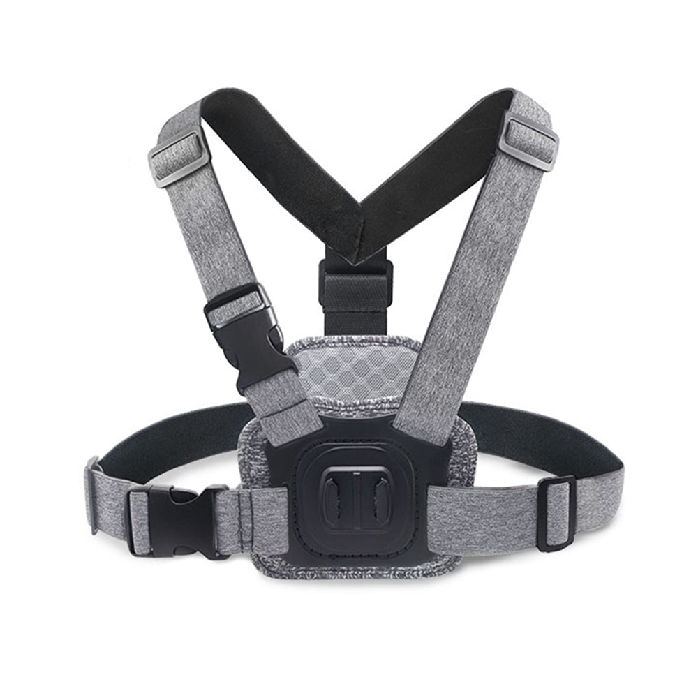 Suporte Peito Câmara Desporto Techsuit JX-002 para GoPro Series, Cinzento