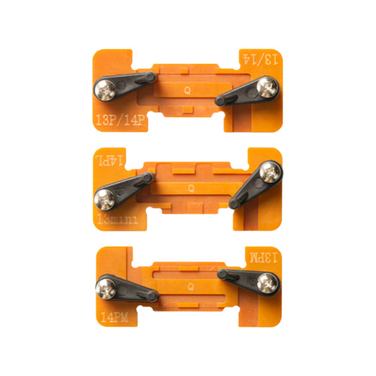 Suporte de terminal de soldadura de bateria QIANLI para Apple iPhone 13 - 14 series, 3 em 1