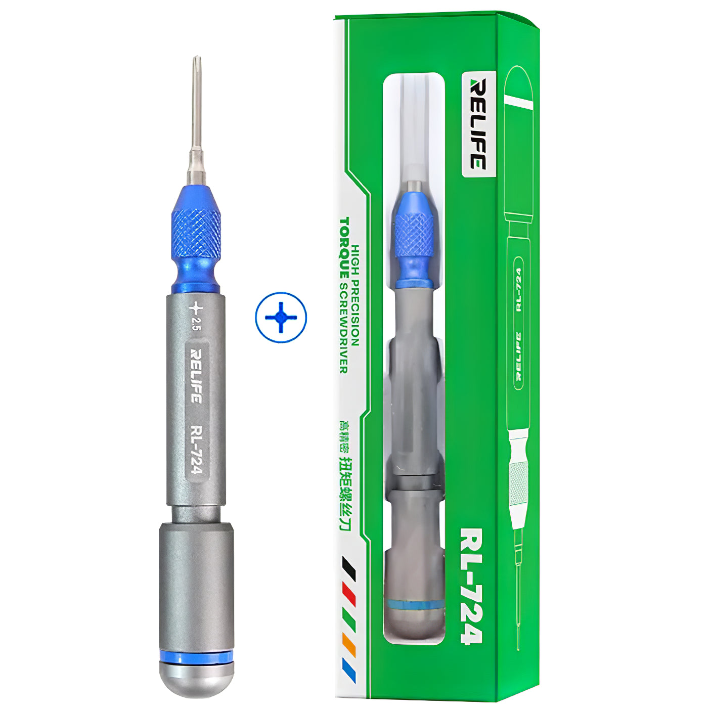 Chave de fenda Relife RL-724, Ponta Phillips 2.5mm