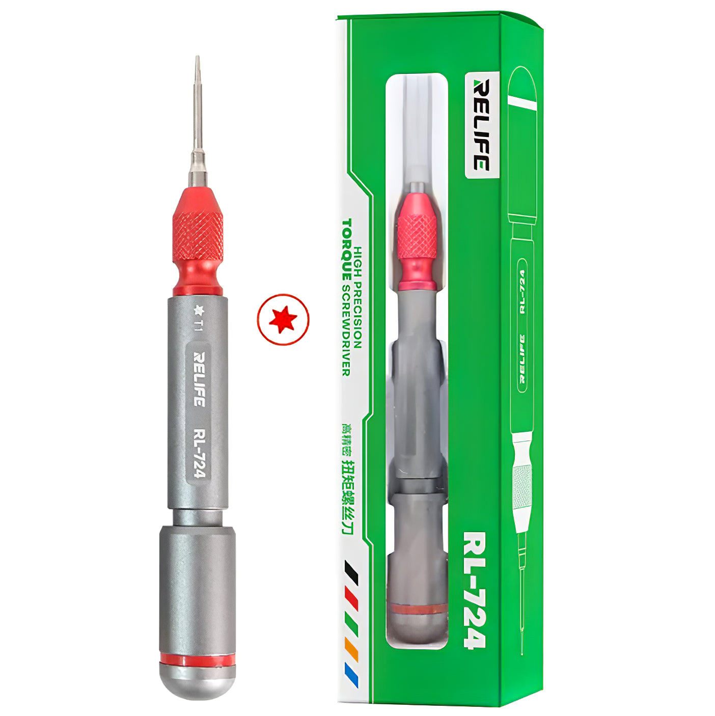 Chave de fendas Relife RL-724, Torx T1