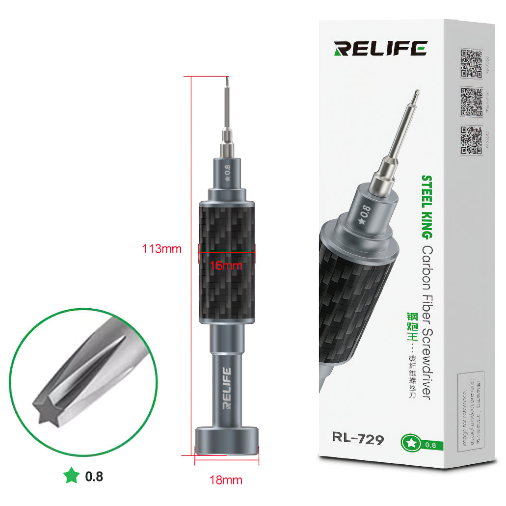 Chave de fendas Relife RL-729, Pentalobe 0.8mm