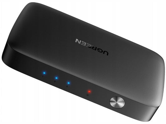Comutador de vídeo UGREEN CM332, 3 x HDMI - HDMI, preto